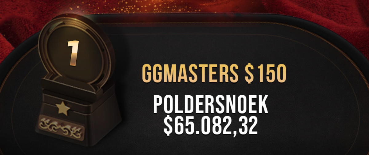 Nederlander “Poldersnoek” wint GGMasters toernooi en ontvangt $ 65.082