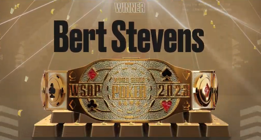 Bert Stevens wint het 2023 WSOP Online Main Event en ontvangt $ 2.783.433