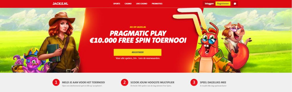 Pragmatic Play organiseert een €10.000 Free Spins Toernooi van 23 oktober tot en met 1 november
